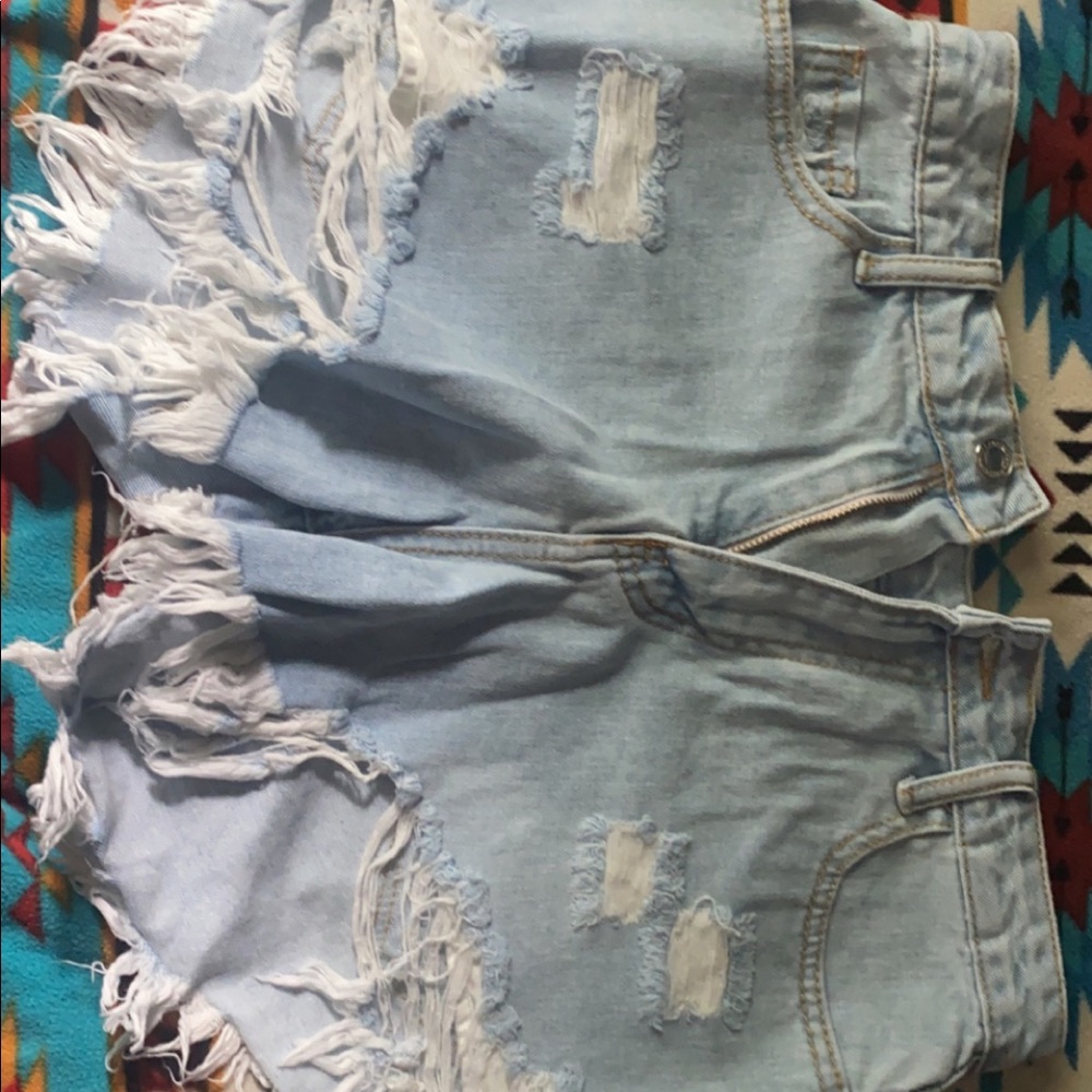 Size medium and size 9 aero and boutique brand jean shorts